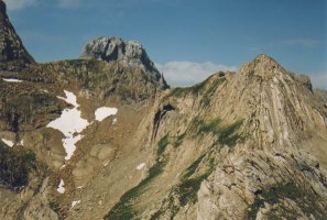 Candanchu aldeko igoeraren pasarte bat