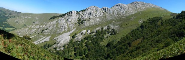 Hegoaldeko isurialdearen panoramika