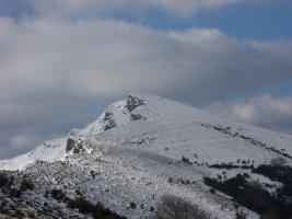 Cumbre del ganekogorta nevada