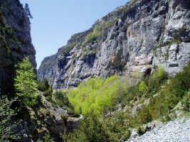 Añiscloko arroilaren ikuspegia Los Estrechos inguruan