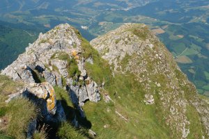Mendebaldeko bizkarra, tontorretik ikusita