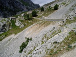 Bideak kanalaren maila hartzen duen tokia
