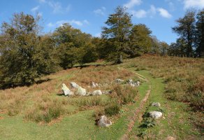 Cromlecha hegoaldeko bizkarrean