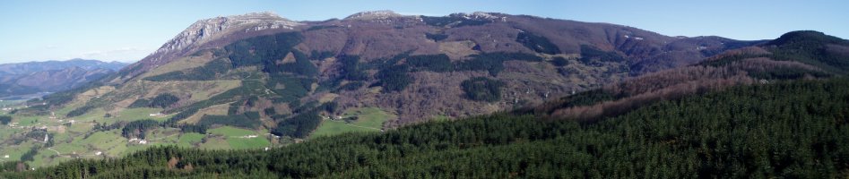 Zaraia mendikatea Aitzorrotzetik ikusita