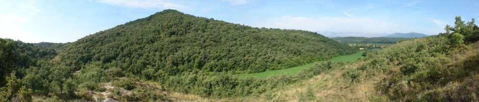 Gebaratarren muinoa, Ozaeta aldeko bidetik ikusita