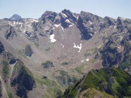 Pic Estibère Sanctusetik ikusita, iparraldetik