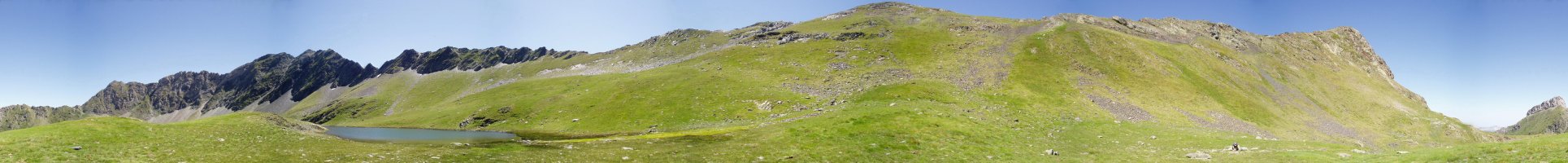 Goiko aintziraren ingurutik Louesqueko zirkuaren 360ºtako ikuspegia