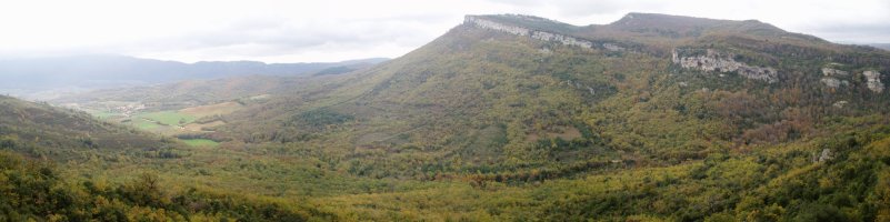 Buxanda herrixka, Muela eta El Santo, iparraldetik ikusita