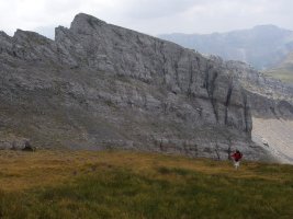 Azken malda igotzen, atzean Mallo de Gorreta