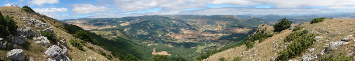 Ollaran aldeko ikuspegia, tontorraren Iparraldeko hegaletik