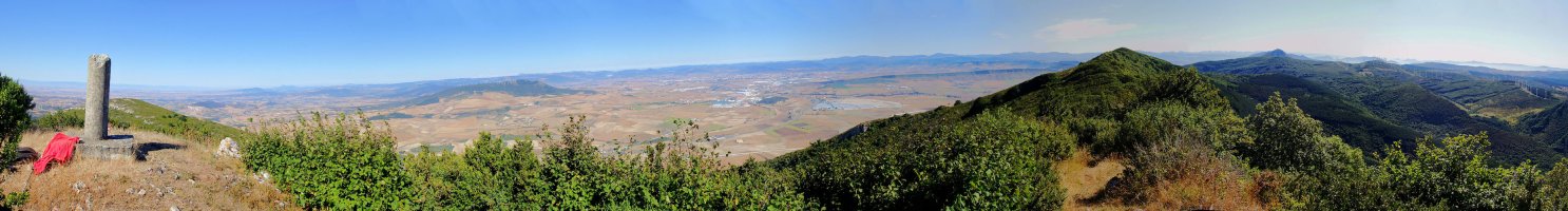 Panoramika Orraunandiko (Carrascal) gailurretik