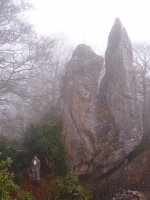 Araxamendiko gailurreko harkaitz ikusgarriak