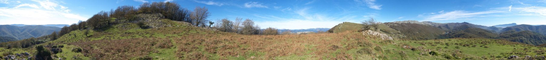 Mendebaldeko bizkarreko 360º panoramika