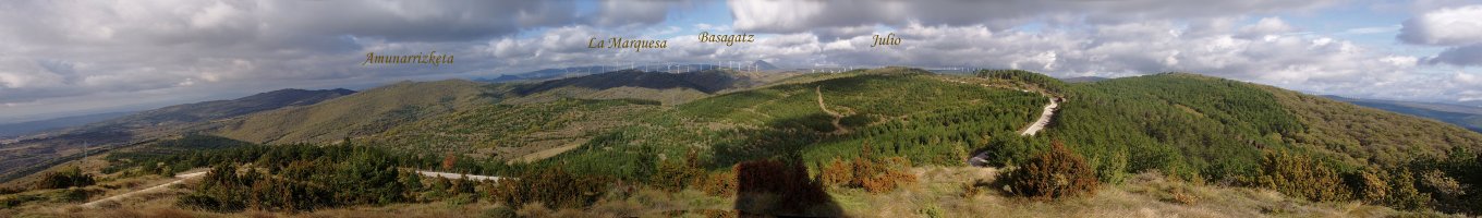 Panoramika Lerga mendiko gailurretik