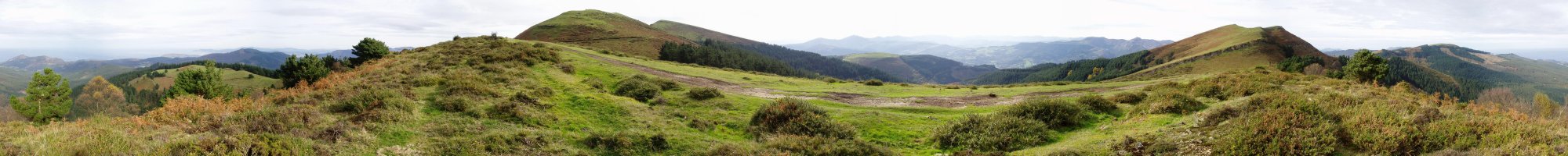 Alen eta Betaio arteko bizkarretik 360ºtako ikuspegia