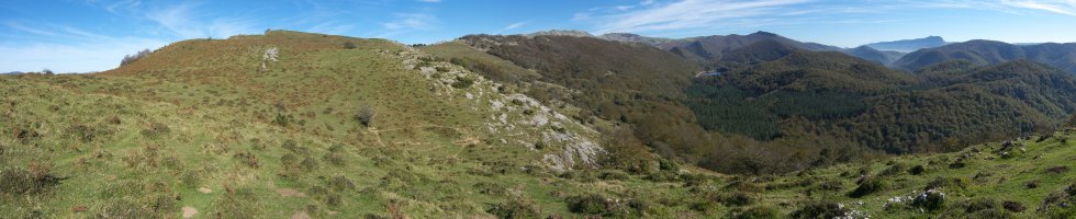 Hegoaldeko isurialdea, Leizadi aldeko lepotik