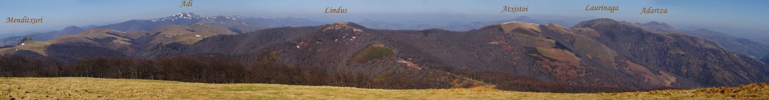 Panorama Girizuko gailurretik