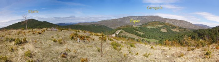 Panorama Ukuako hegietatik