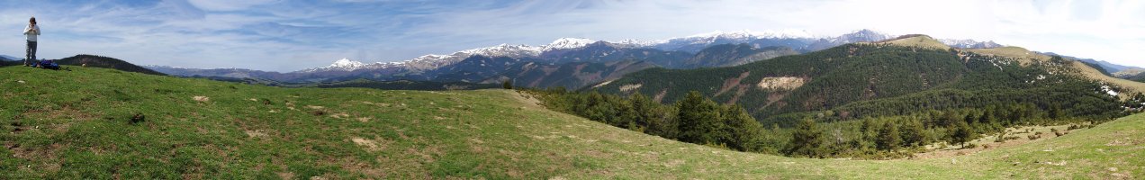 Panorama ezin zabalagoa Barangagako gailurretik