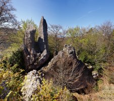 Araxamendiko gailurreko harkaitz ikusgarriak