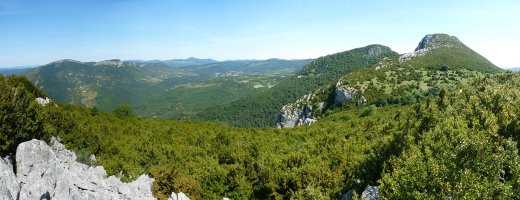 Pausaran, Elke eta Artzibar Ermitaldeako gailurretik