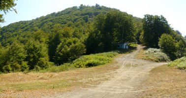 Isastiko lepoa eta ehiztarien etxola