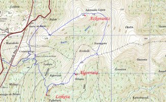 MAPA: Algorrieta eta Loiketa Belateko errepidetik