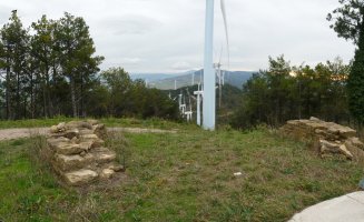 San Estebango gailurra, haizerrotek hartua