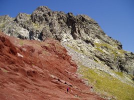 Rojo lepotik tontorrera bidean