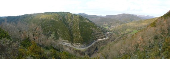 Oiezkiko bizkarra, Zubiri eta Eugi arteko arroilean