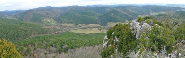 Paisaia zabala Aginagako Harriko gailurretik