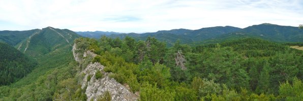 Elizarenako gandorrak. Atzean, Atuzkarrazeko gainak