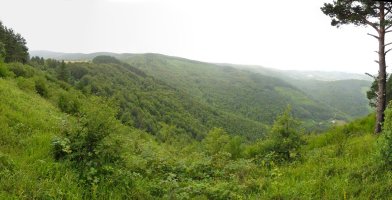 Panorama Lizarragako hegoaldeko gailurretik