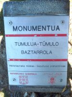 Baztarrolako tumuluaren adierazgarria