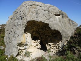 Barrutik hustutako arkaitza Gastarrotz aldean