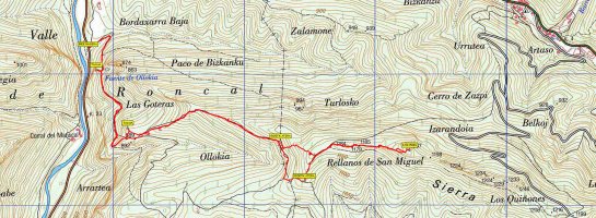 San Migel mendia Burgiko arroiletik