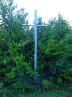 Olbideako gurutzea, gailurretik hurbil