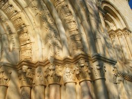 Sarrerako harri landuaren xehetasuna