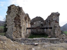 Donamaria ermitaren hondakinak Ollon