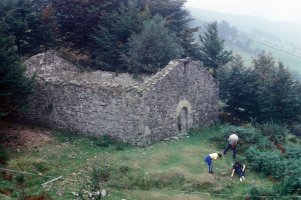 San Sebastian ermitaren hondakinak Aranon