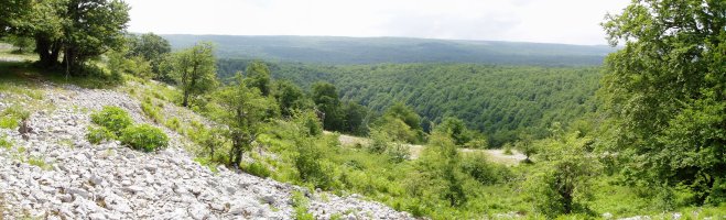 Lubierriko zulo handiaren ikuspegia