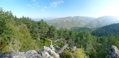 Panorama Ixtarriko gailurretik