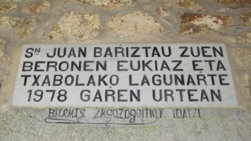 San Juan ermita Aldegoiena auzoan, Mañaria