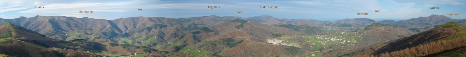 Arantza eta Igantzi inguruko mendiak 