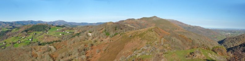 Panorama zabala Lakain gainetik