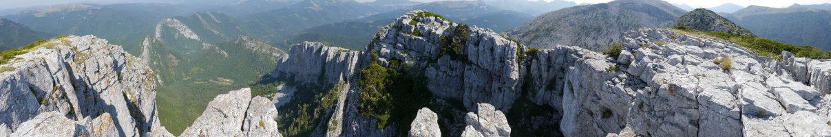 Ezkaurre Txikia, gailurreko panoramika