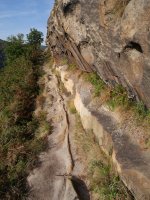 Kablea Talaia bidean, Pasaiako badiako sarrerara jaisterakoan