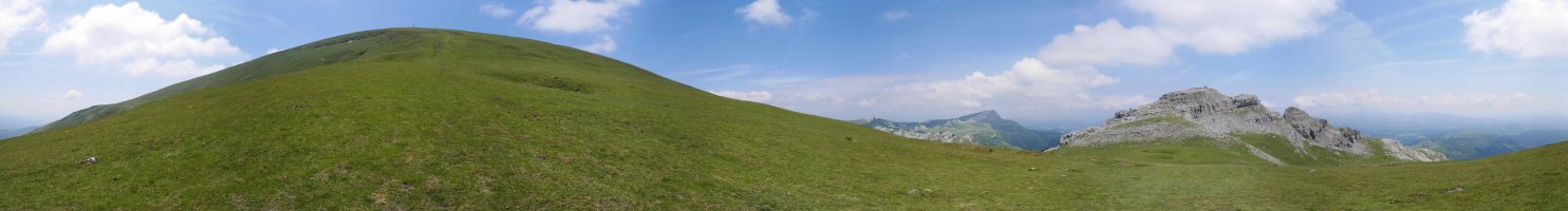 Aldamin aldetik Gorbeiara igotzen den bidetik 360ºtako ikuspegia