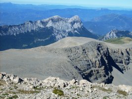Peña Montañesa, tontorretik ikusita