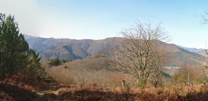 Sunbilla inguruko mendiak bidetik